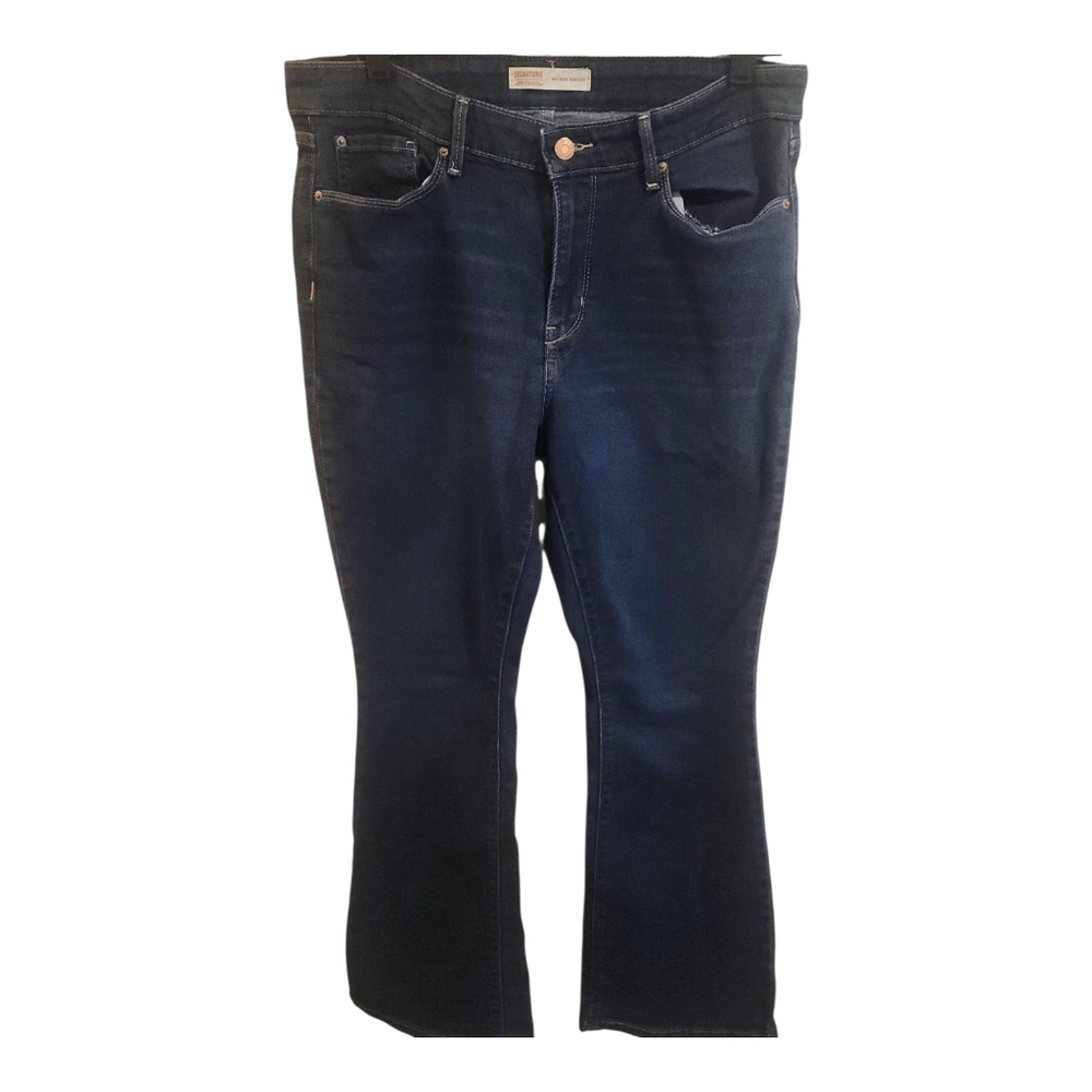 Levi's Women's Dark Indigo Mid Rise Boot Cut Jeans 14 Short